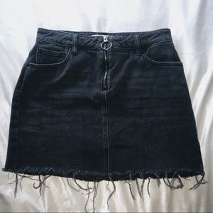 PacSun Black Denim Skirt Lightly Worn